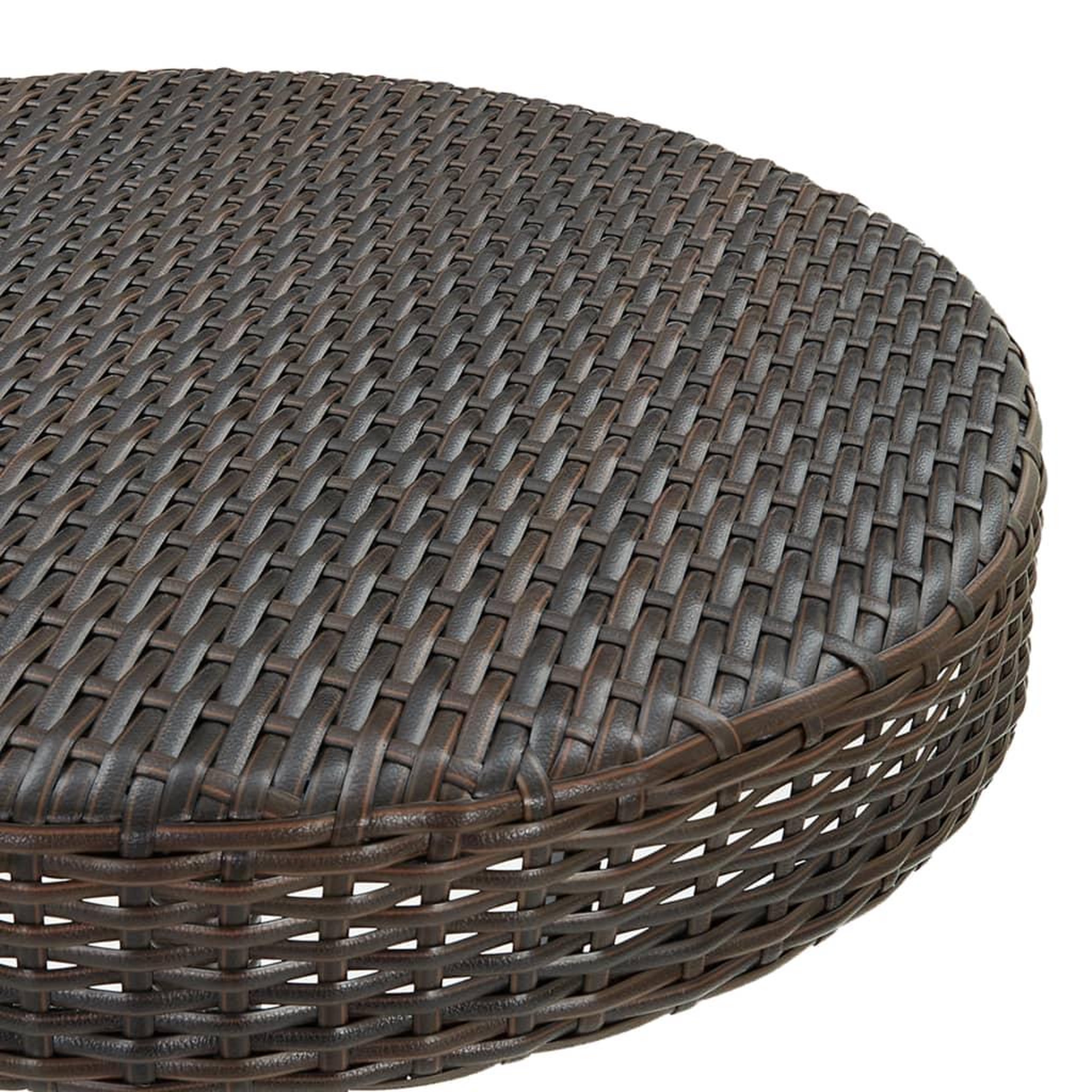 Voir la diapositive 4 : VIDAXL Table de jardin Marron 60,5x106 cm Resine tressee