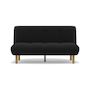 Voir la diapositive 5 : BEST MOBILIER Soan - banquette 2 places convertible clic-clac en velours texturé