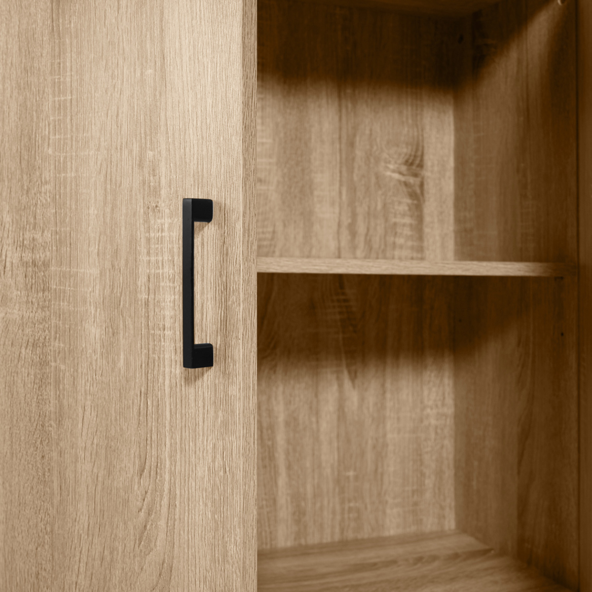 ID MARKET Armoire basse DETROIT 2 portes design industriel