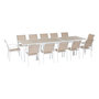 Voir la diapositive 6 : HESPERIDE Table de jardin extensible Piazza en aluminium - 12 Places
