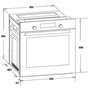 Voir la diapositive 5 : OCEANIC Fours encastrables Électrique 57L OCEANIC 2300W 56cm, OCEAF60IX