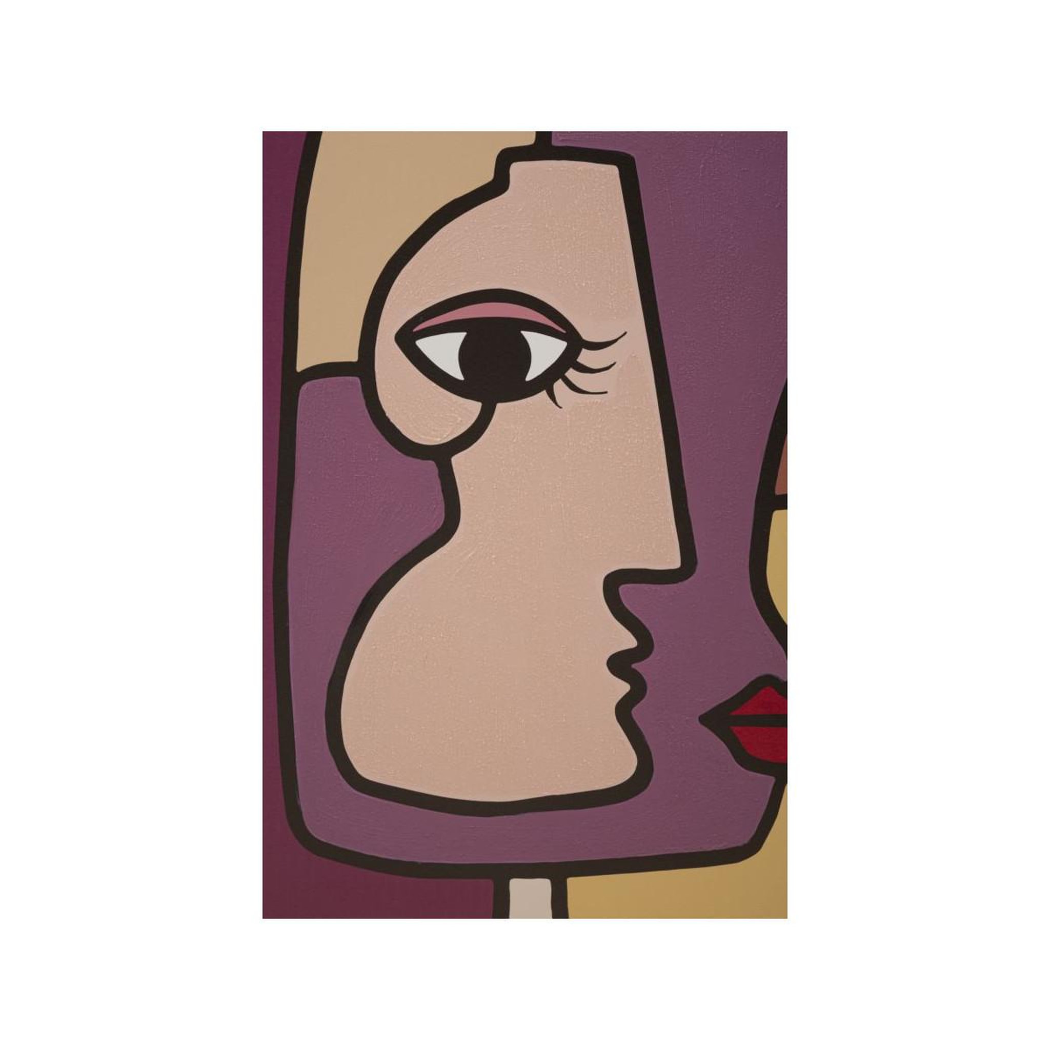 Voir la diapositive 2 : Paris Prix Toile imprimée déco  double face  60x90cm multicolore