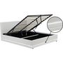 Voir la diapositive 3 : Habitat et Jardin Lit LED avec coffre  Anastasia  - 140 x 190 cm - Blanc