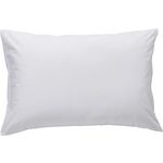 Home collection Lot de 2 protège-oreillers quilte. Coloris disponibles : Blanc