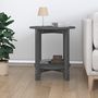 Voir la diapositive 3 : VIDAXL Table basse Gris Ø 55x60 cm Bois massif de pin