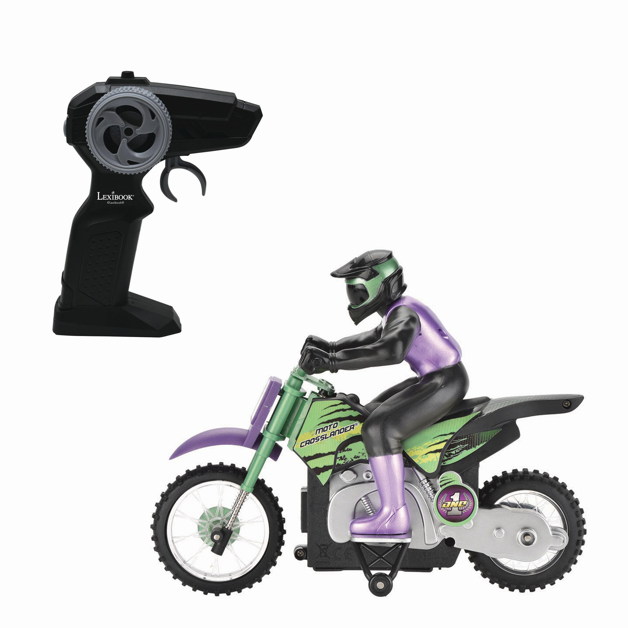 Lexibook Moto Crosslander cascade extrême avec effets lumineux