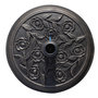 Voir la diapositive 6 : OUTSUNNY Pied de parasol rond dia. 45 cm motif roses poids net 9Kg ciment résine noir bronze