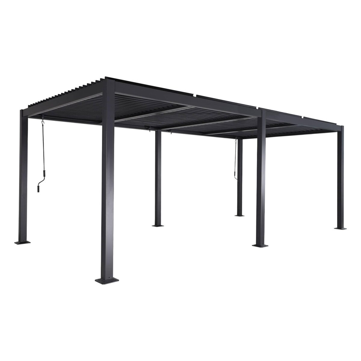 SWEEEK Pergola bioclimatique aluminium et acier lames orientables 6x3m Palace
