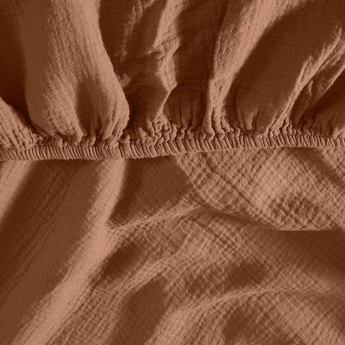 Sensei Maison Drap housse en gaze de coton bonnet 30 cm LOFT