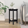 Voir la diapositive 3 : VIDAXL Table basse Noir Ø 40x60 cm Bois massif de pin