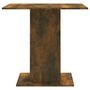 Voir la diapositive 5 : VIDAXL Table a dîner Chene fume 80x80x75 cm Bois d'ingenierie