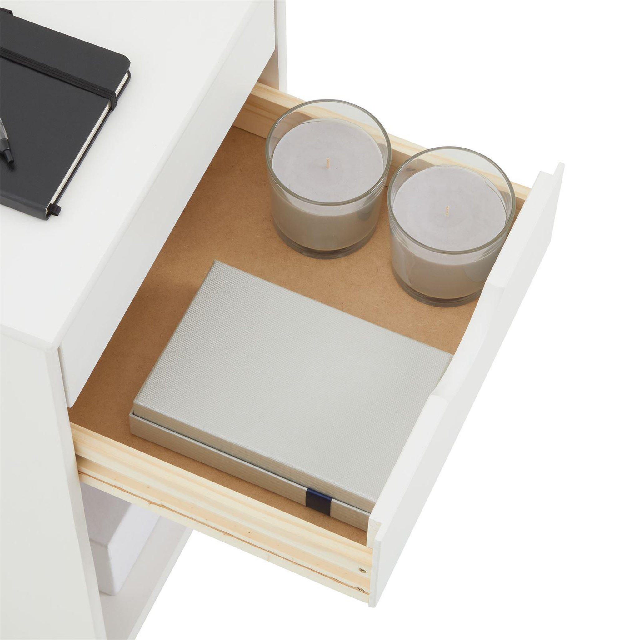 Voir la diapositive 6 : IDIMEX Caisson de bureau sur roulettes KANO, avec 2 tiroirs, en pin massif