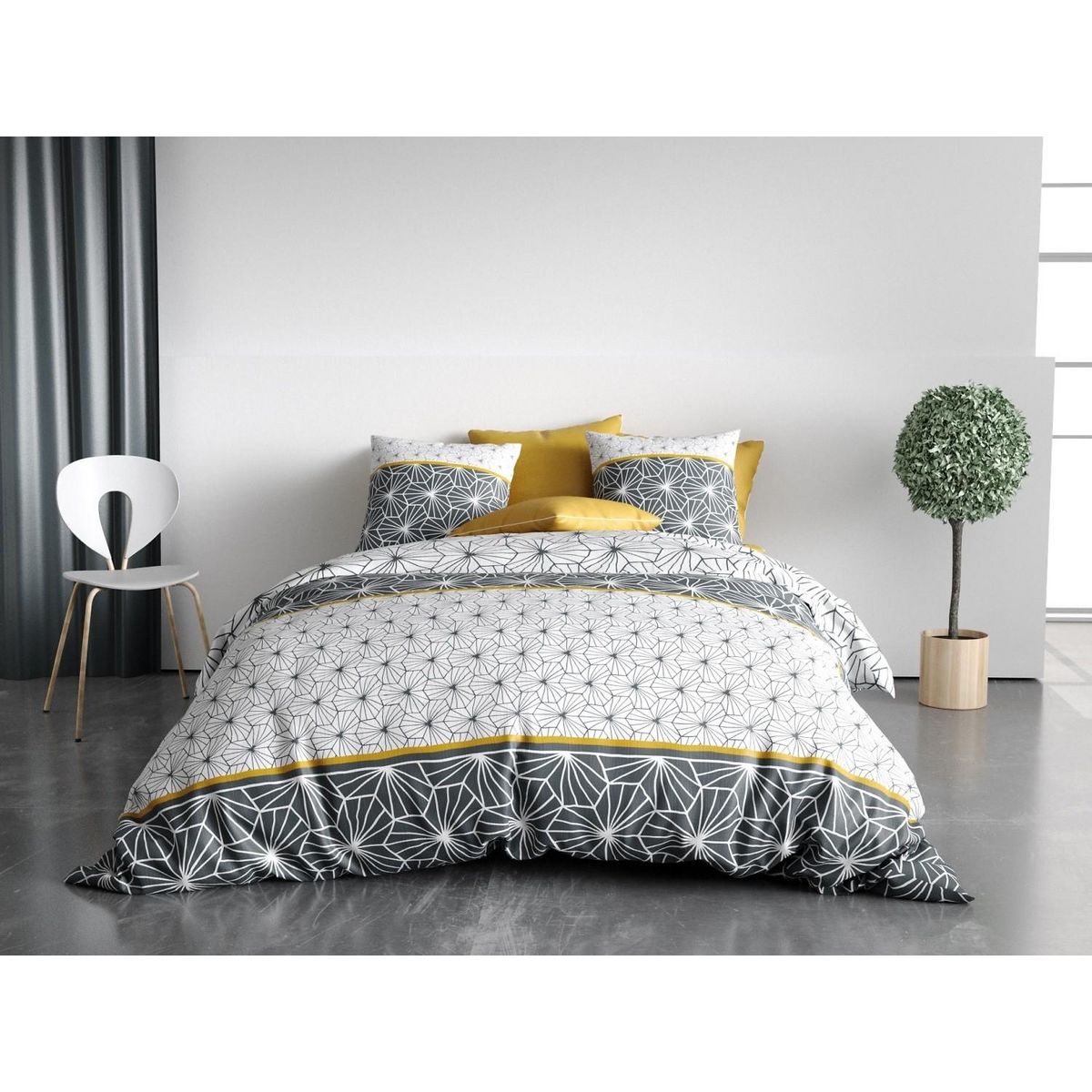 Les Ateliers du Linge Parure de lit 100% coton 57fils mijo