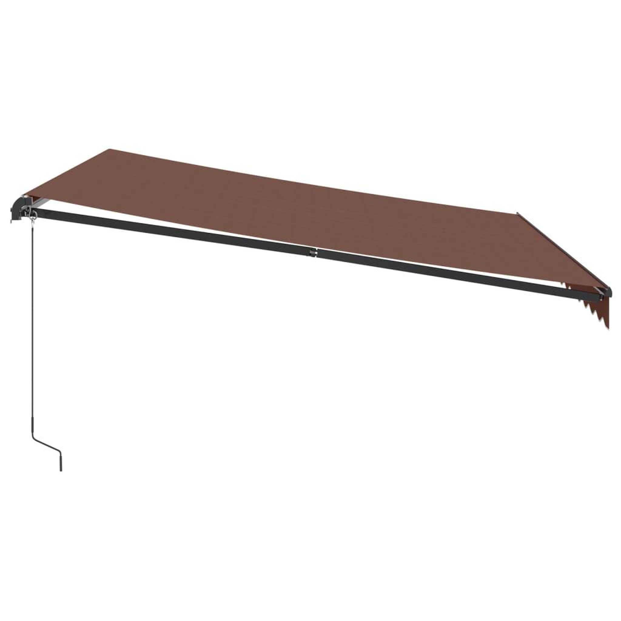Voir la diapositive 4 : VIDAXL Auvent manuel retractable marron 400x300 cm
