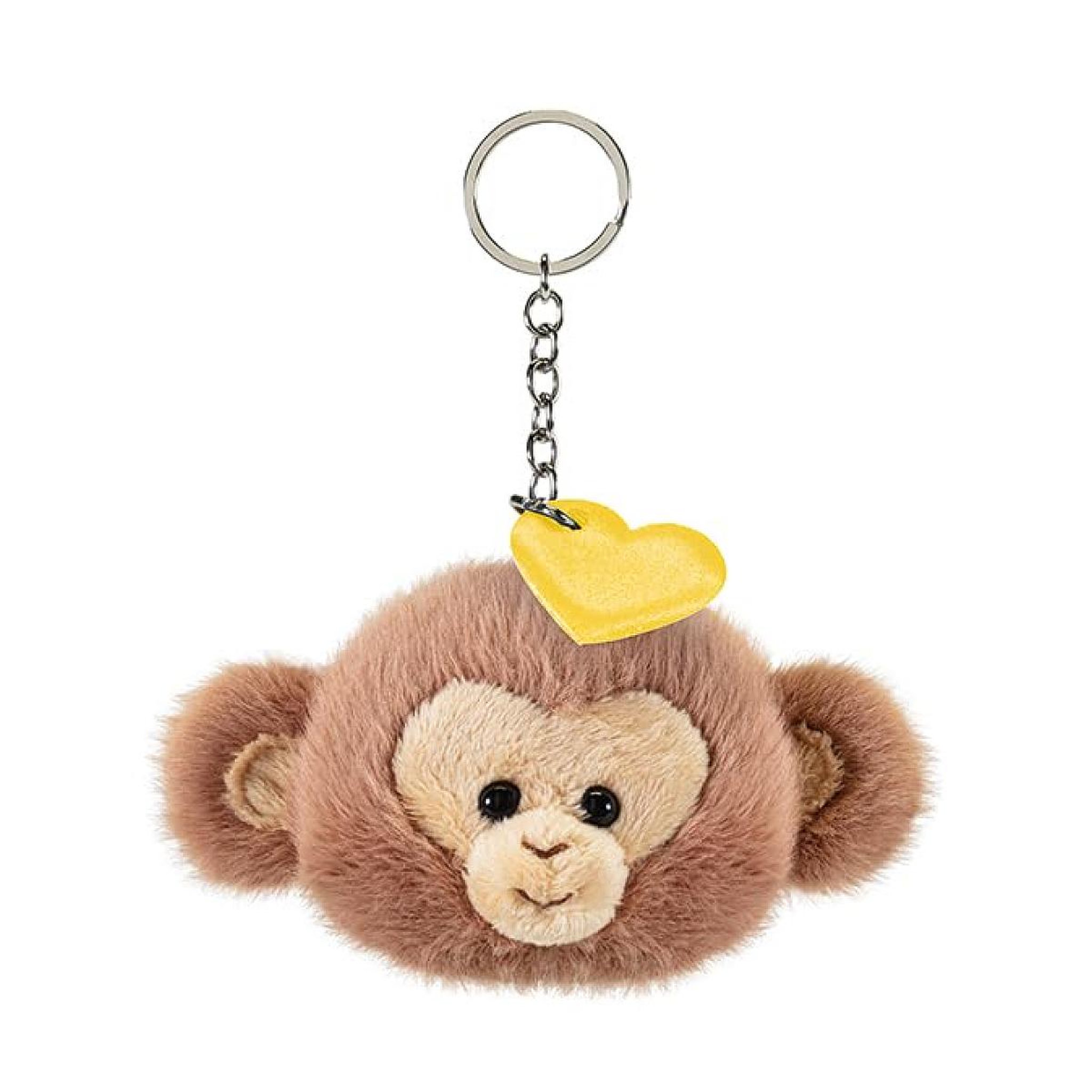 Trudi charm singe coeur jaune - porte clés