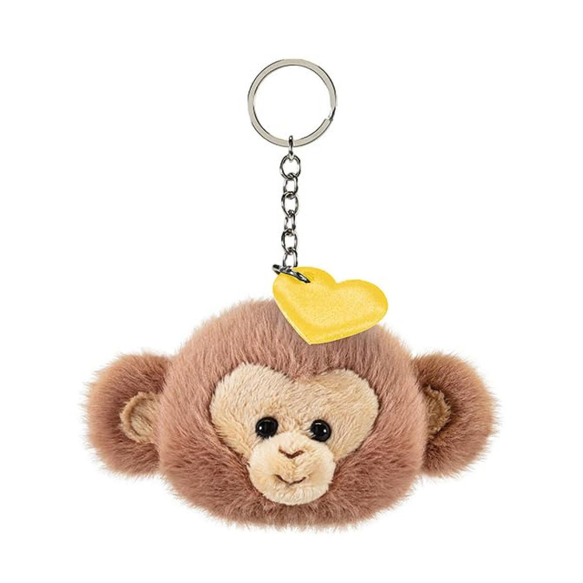 Trudi charm singe coeur jaune - porte clés
