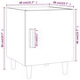 Voir la diapositive 6 : VIDAXL Tables de chevet 2 pcs Chene fume Bois d'ingenierie