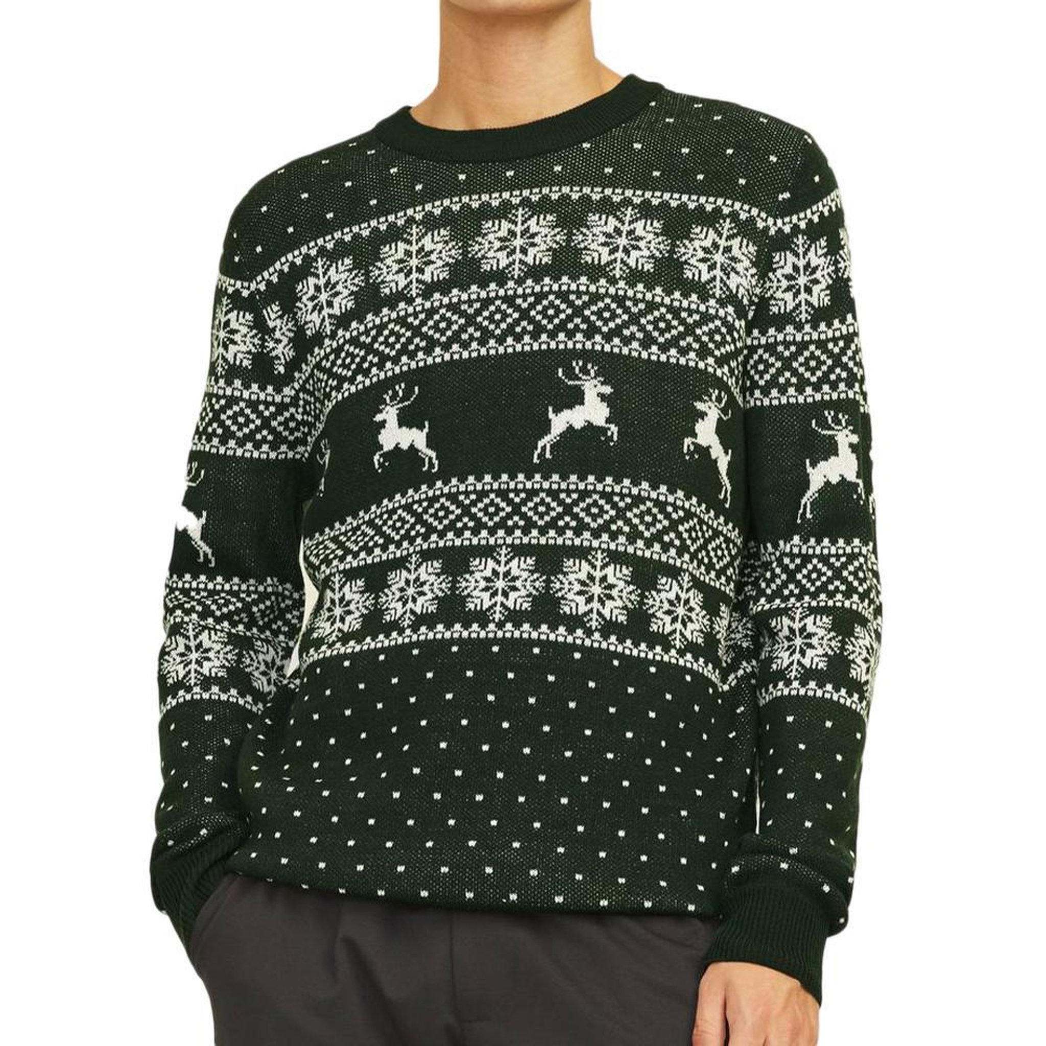 Jack & Jones Pull de Noel Vert Homme Jack & Jones Xmas Gabriel. Coloris disponibles : Vert