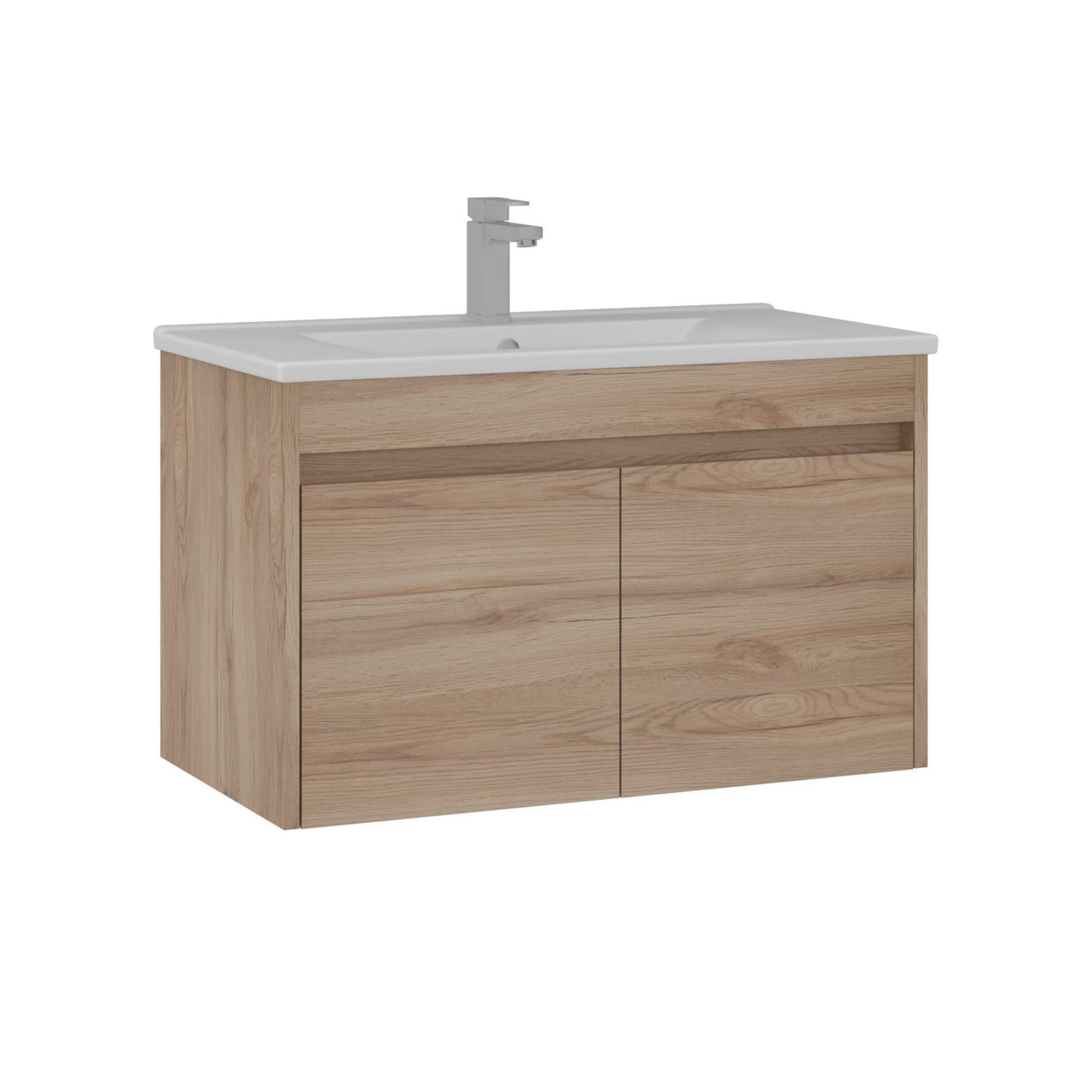 Habitat et Jardin Meuble Vasque  Side 85 v2  - 85 x 45 x 52 cm - Oak