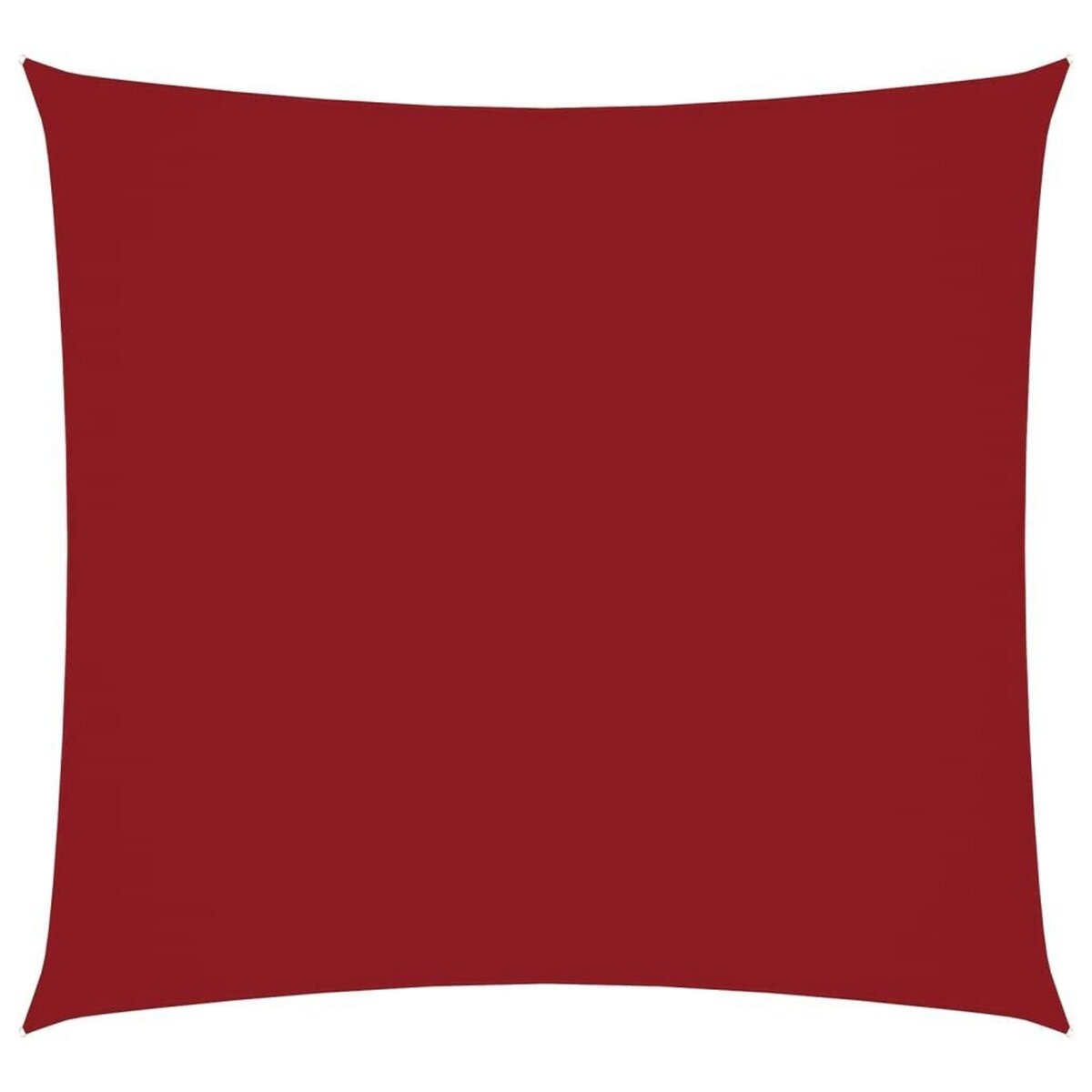 VIDAXL Voile de parasol tissu oxford carre 7x7 m rouge