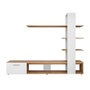 Voir la diapositive 3 : Paris Prix Ensemble Meuble TV Design  Eko  190cm Naturel & Blanc