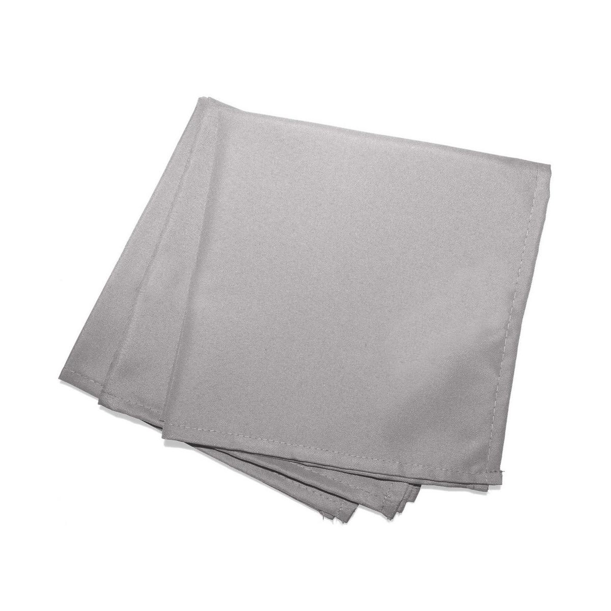 Voir la diapositive 1 : Douceur d'Intérieur Lot de 3 serviettes de table  essentiel  40x40cm gris
