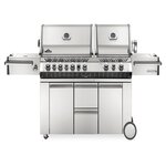 NAPOLEON Barbecue à gaz Prestige Pro 825 4 brûleurs + 2 Sizzle Zone + brûleur arrière + fumoir - Napoleon