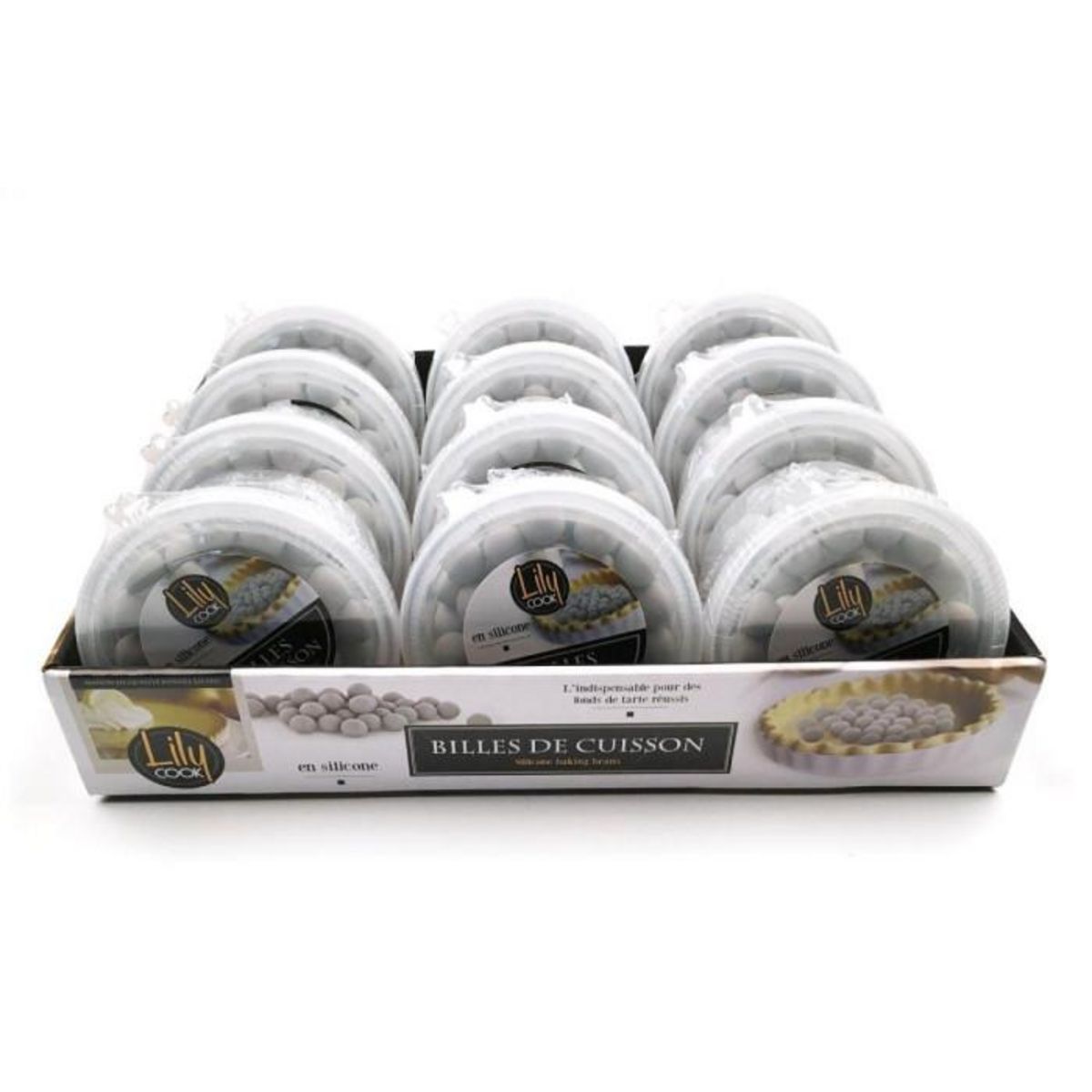 Paris Prix Billes de Cuisson  Silicone  150g Gris