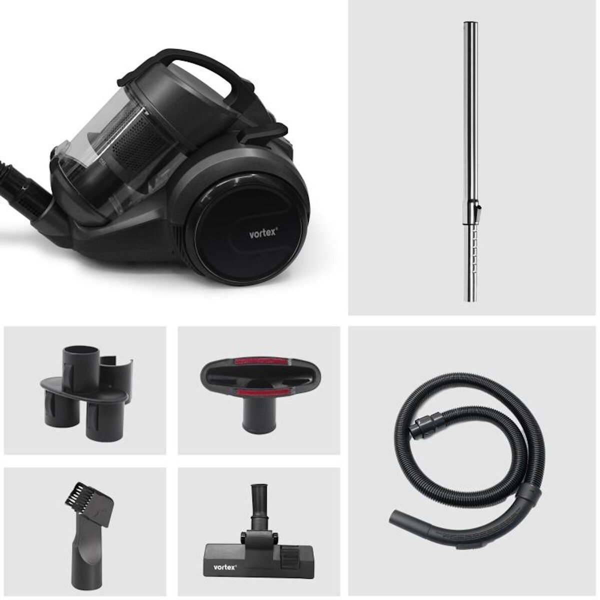 VORTEX Ziii - Aspirateur Sans Sac 3l - Technologie Cyclonique - 700w - Filtre Hepa - Compact