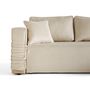 Voir la diapositive 2 : BEST MOBILIER Topaze - canapé d'angle déhoussable réversible 4 places en velours