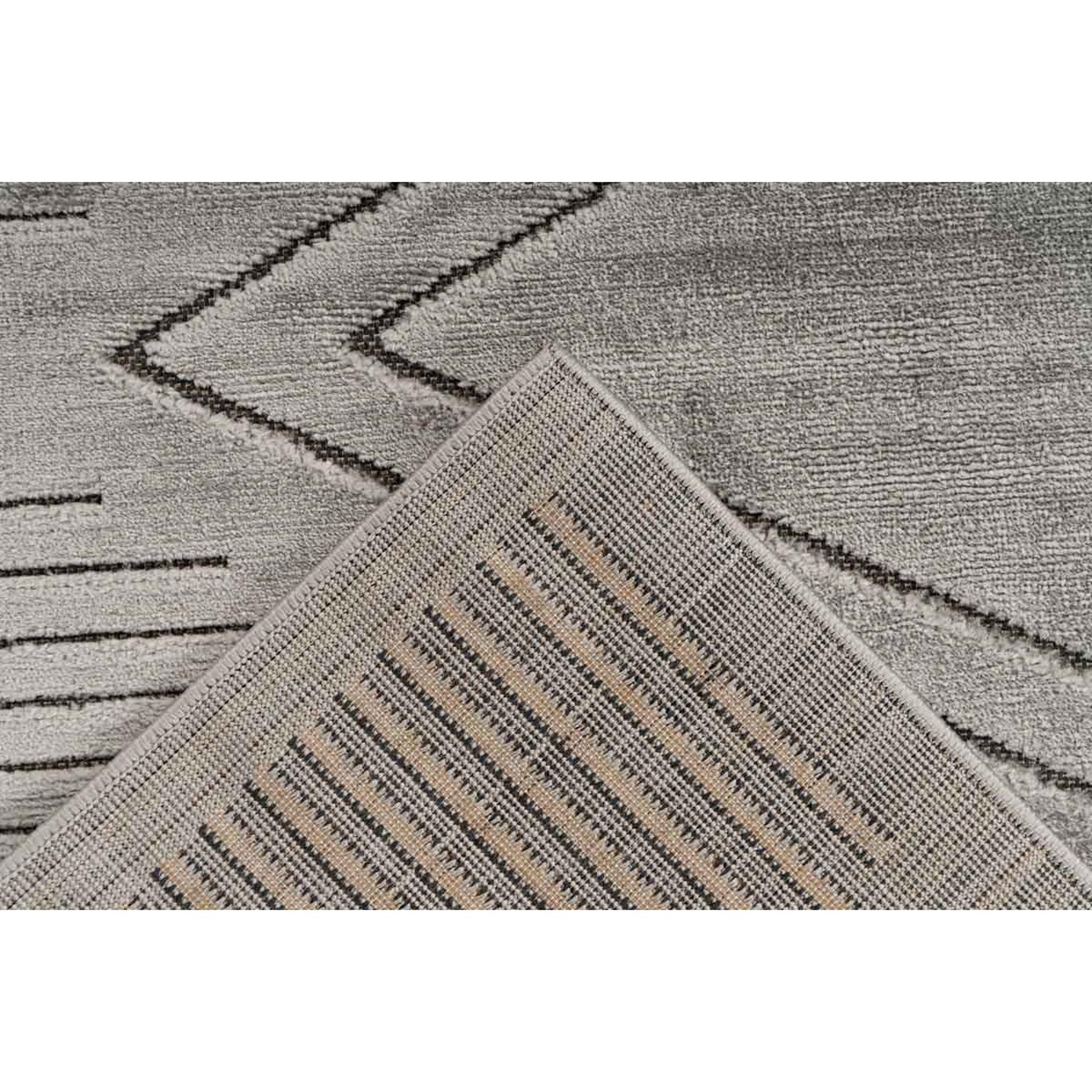 Voir la diapositive 4 : Paris Prix Tapis tissé déco à poils courts  madita  gris