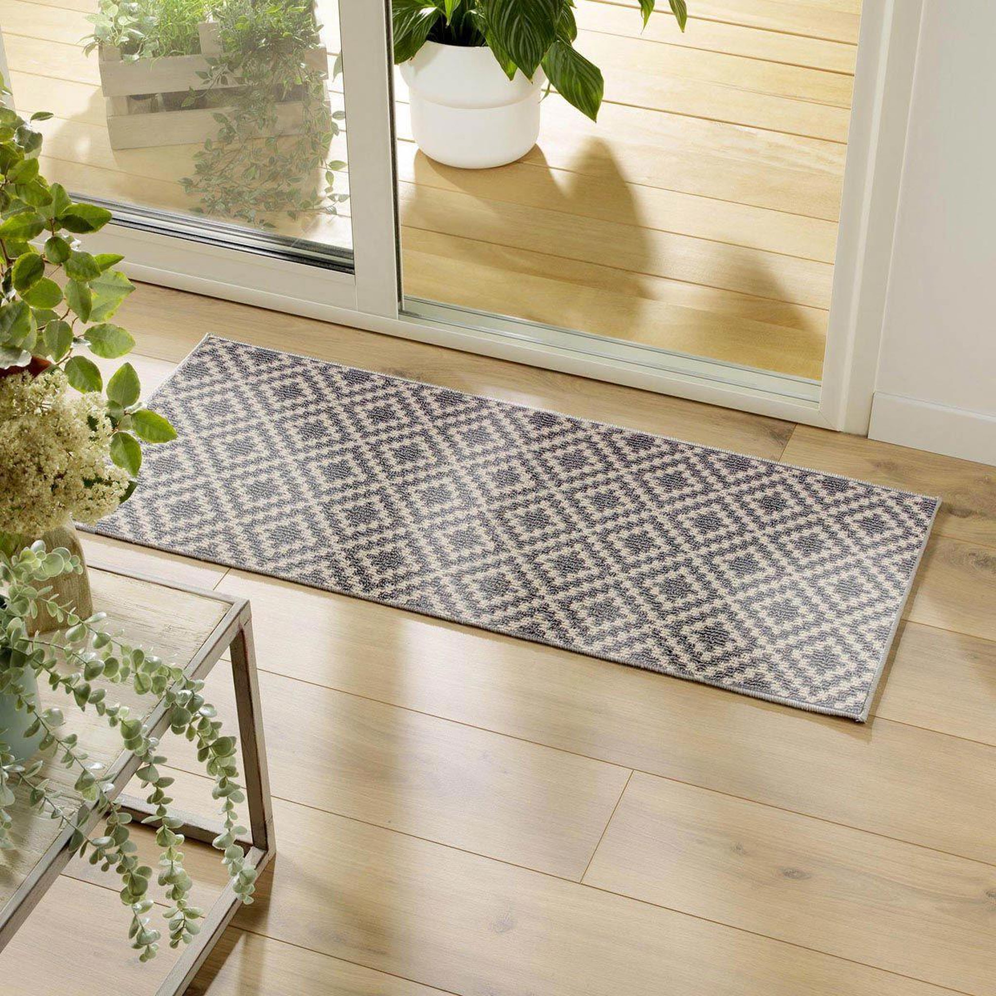 Voir la diapositive 2 : Douceur d'Intérieur Tapis Multi-Usage Tissé  Losibi  50x120cm Gris