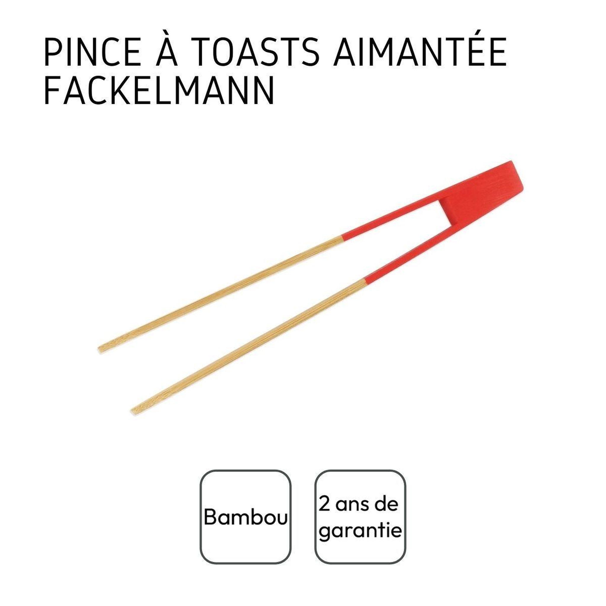 Voir la diapositive 4 : Fackelmann Pince de cuisine aimantée en bois 24 cm fackelmann wood edition