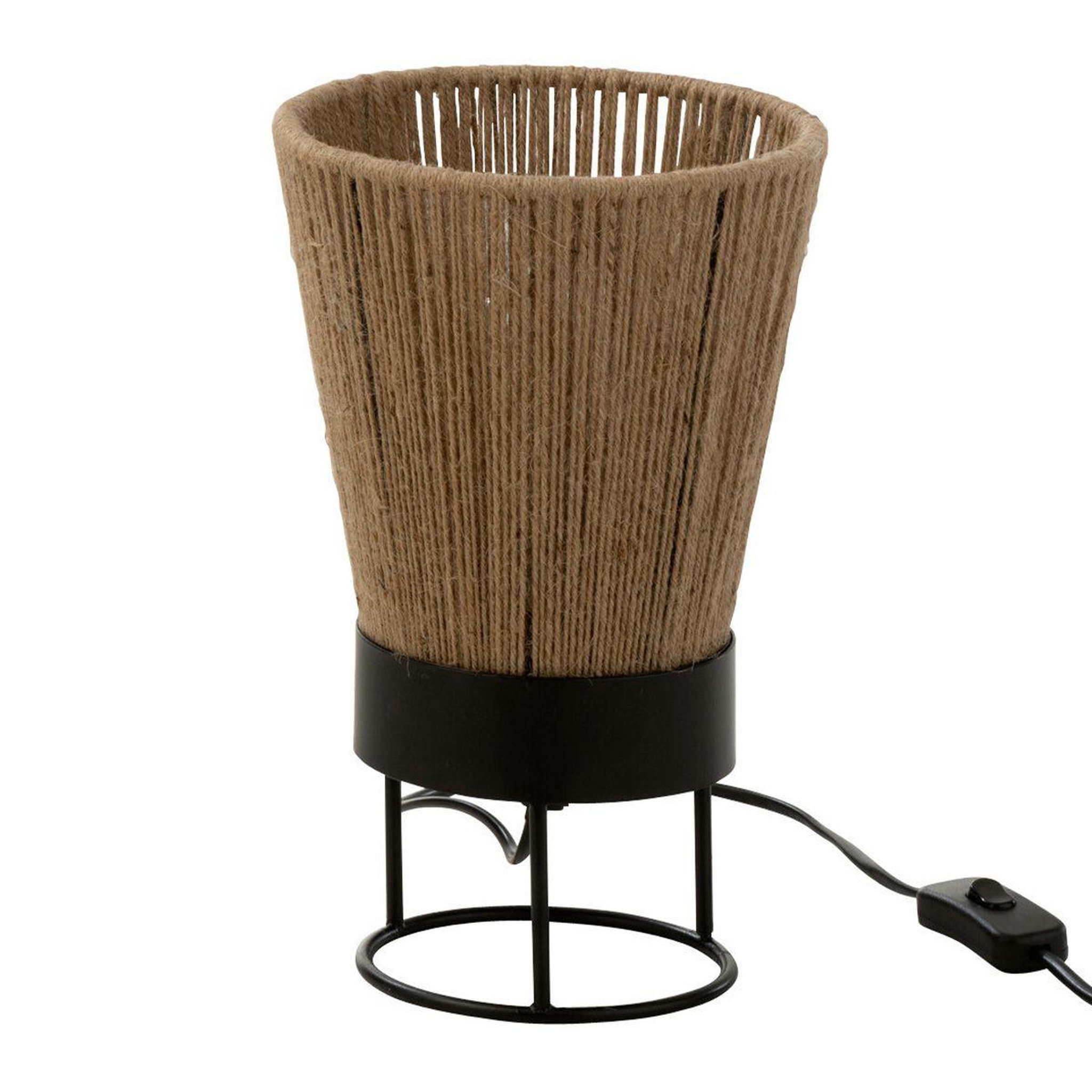 J-LINE Lampe à poser en jute  nina  28cm naturel