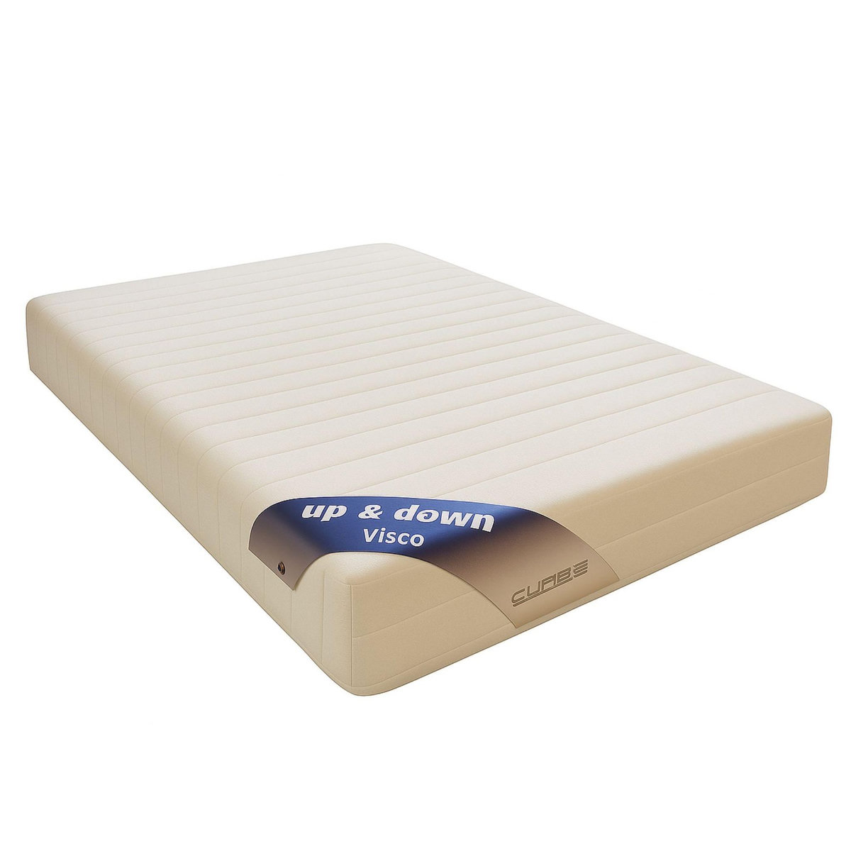 KING OF DREAMS Matelas  - Hauteur 15 cm Mémoire de Forme pour Sommier Articulé – 2 Faces Hiver/Été – Confort Enveloppant –Modèle Up Down VISCO 15