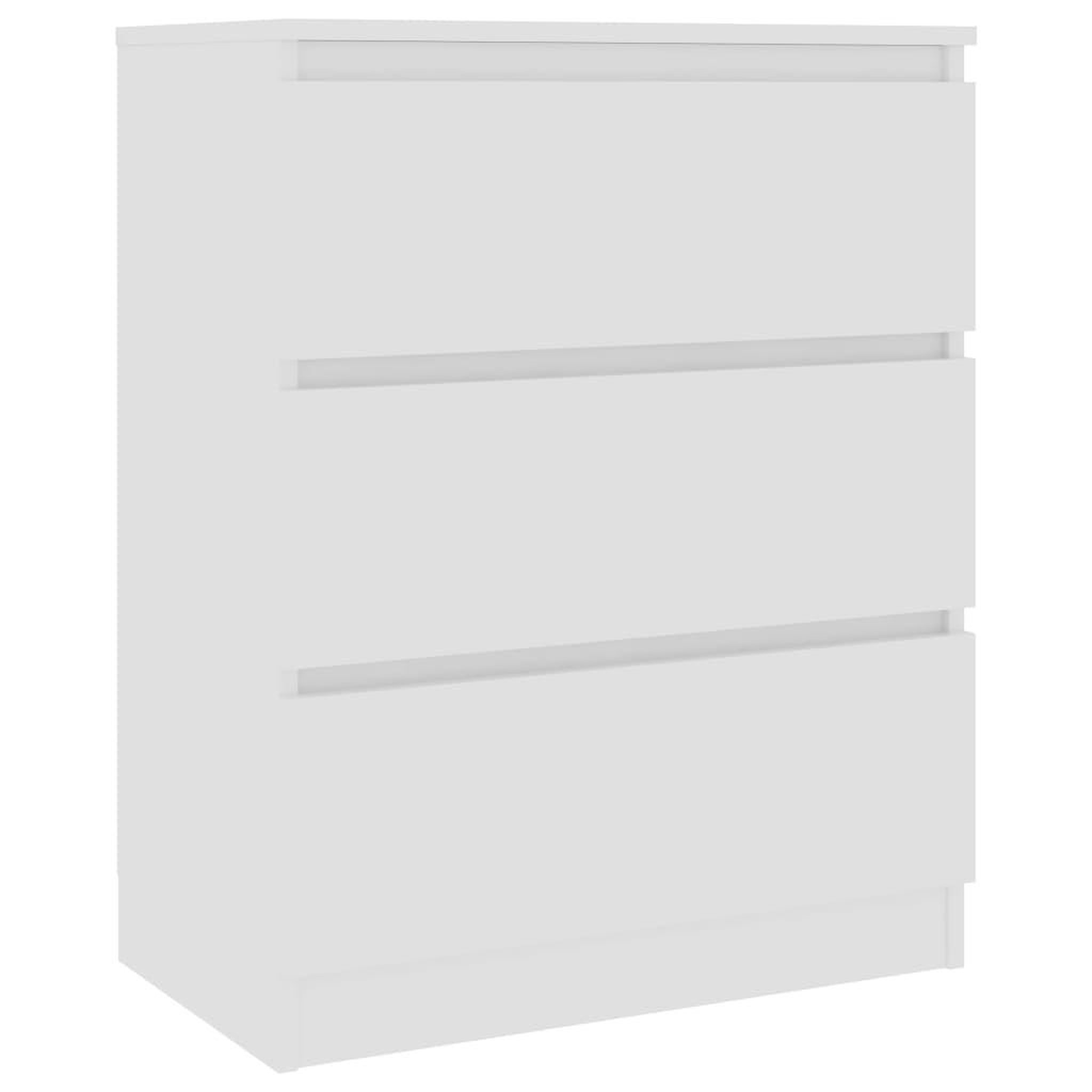 Voir la diapositive 2 : VIDAXL Buffet Blanc 60x35x76 cm Bois d'ingenierie