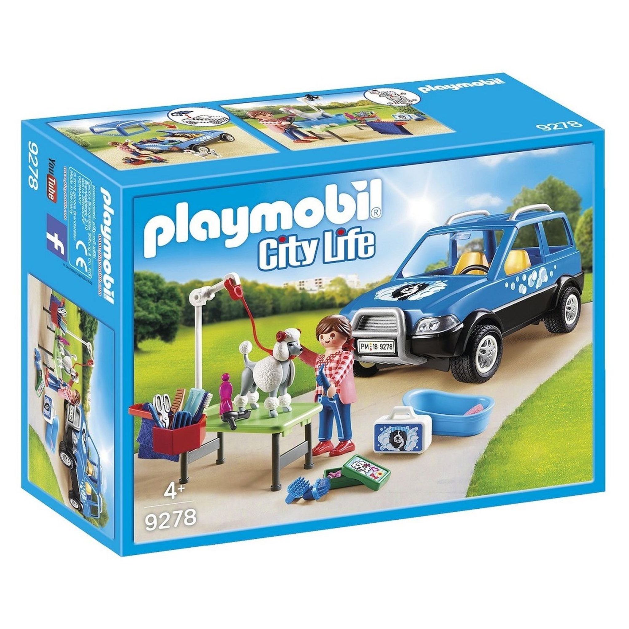 PLAYMOBIL 9278 - City Life - Toiletteuse avec véhicule