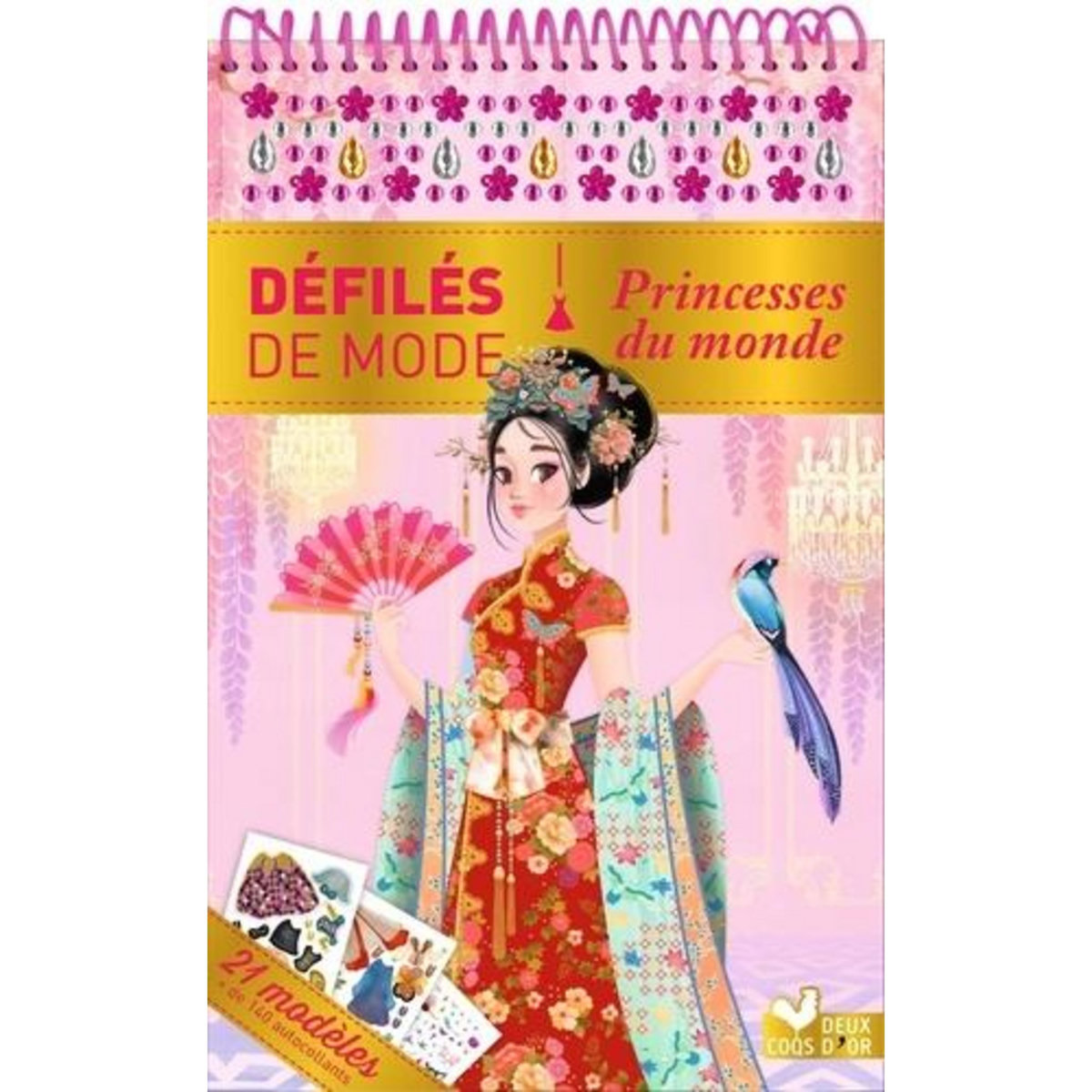 PRINCESSES DU MONDE. 21 MODELES, + DE 190 AUTOCOLLANTS, Boisson Marie-Rose