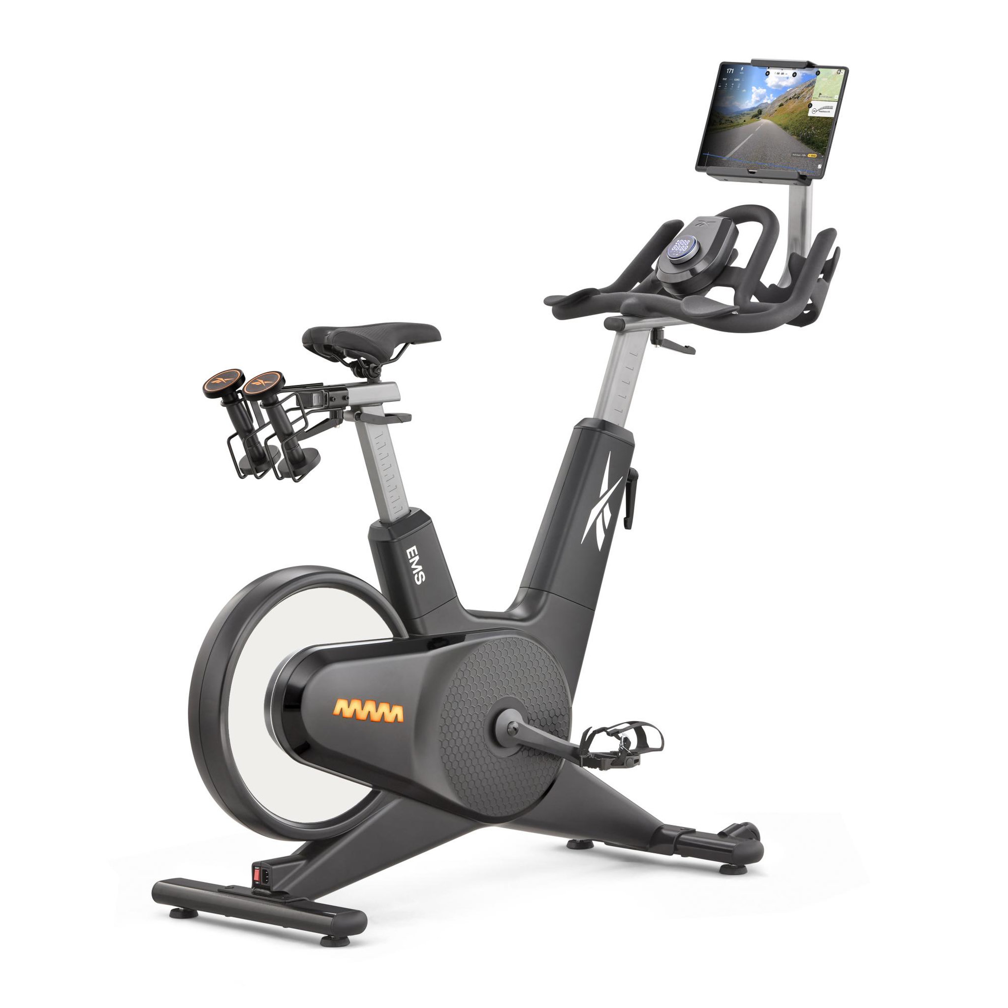 Reebok Spinnng bike de fitness ergomètre - reebok - modèle z-tech - maison/appartement - roue d'inertie 13 kg - ecran led rotatif