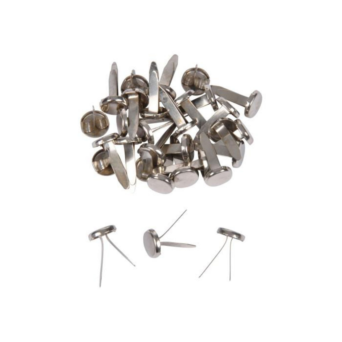 Paris Prix Boîte de 60 Attaches  Parisiennes  9cm Argent