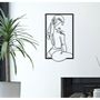 Voir la diapositive 5 : Paris Prix Décoration Murale Encadrée en Métal  Muro Towel  70cm Noir