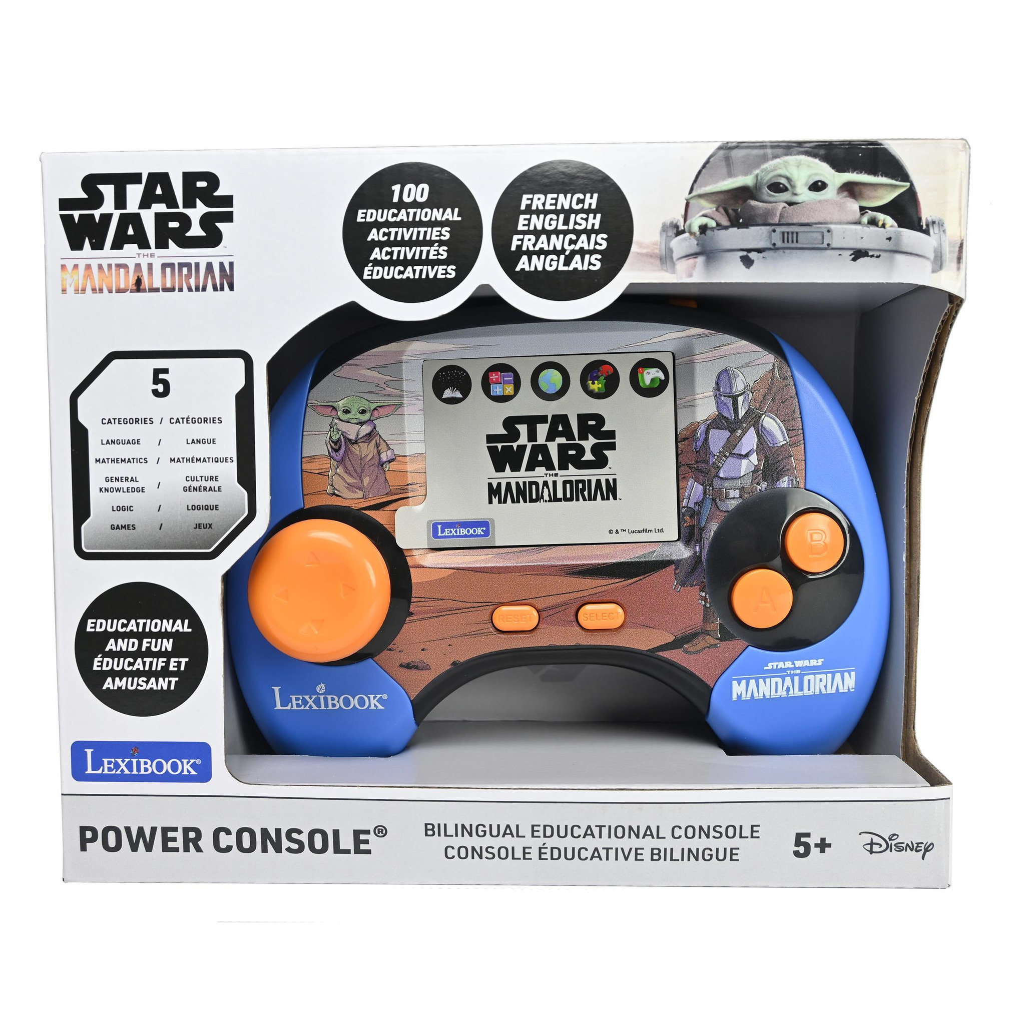 Voir la diapositive 3 : Lexibook Console de jeux Bilingue Star Wars (FR/EN)