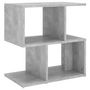 Voir la diapositive 2 : VIDAXL Table de chevet gris beton 50x30x51,5 cm bois d'ingenierie