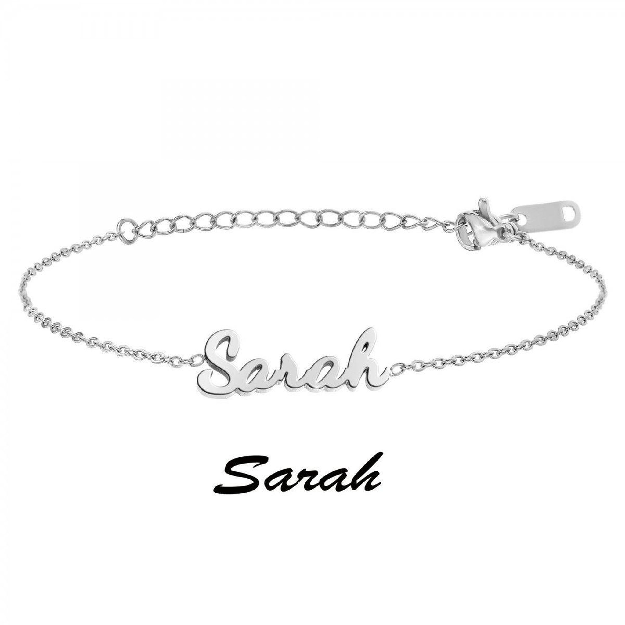 Voir la diapositive 3 : SC CRYSTAL Sarah - Bracelet prénom