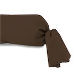 ZZZ Taie de traversin uni ZZZ chocolat. Coloris disponibles : Marron