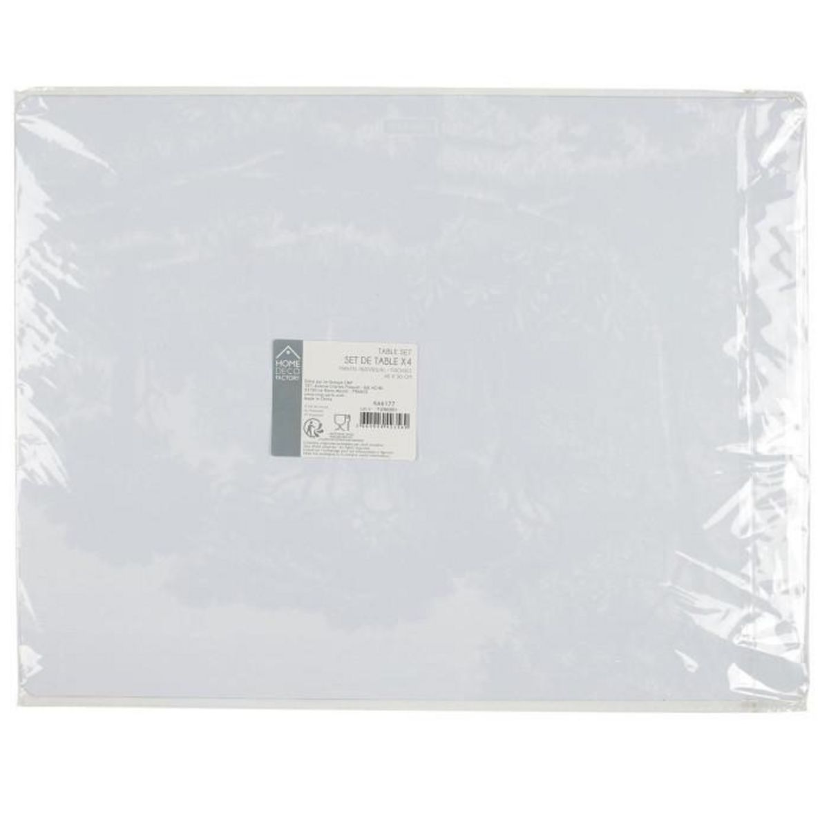 Paris Prix Lot de 4 Set de Table Déco  Black Forest  30x40cm Noir