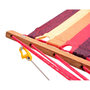 Voir la diapositive 6 : HOMCOM Hamac de jardin avec support en bois hamac sur pied 1 personne charge max. 120 Kg