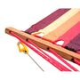 Voir la diapositive 6 : HOMCOM Hamac de jardin avec support en bois hamac sur pied 1 personne charge max. 120 Kg