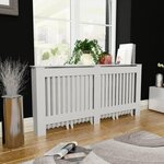 VIDAXL Cache-radiateur Blanc MDF 172 cm