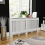 Voir la diapositive 1 : VIDAXL Cache-radiateur Blanc MDF 172 cm